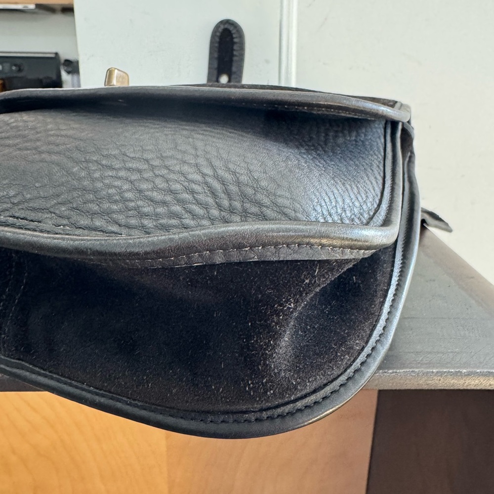 Vintage Coach Berkeley Saddle Bag 9014 Black - Picture 5 of 8